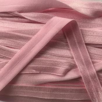 Elastisches Einfassband (Falzgummi) rosa 15mm